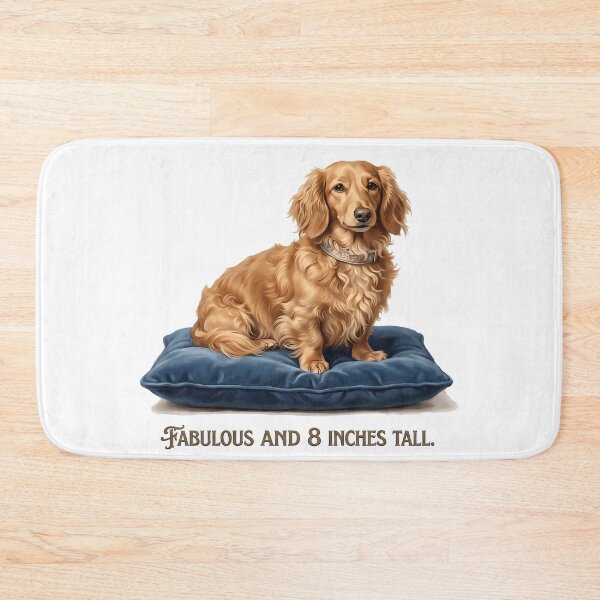 Item preview, Fabulous and Four Inches Tall Elegant Long Haired Dachshund designed and sold by jgoteiner.