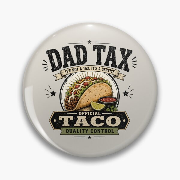Item preview, Dad Tax Taco Shirt | Official Taco Quality Control | Funny Taco Lover Dad Graphic Tee | Vintage Father's Day Gift designed and sold by Verycutethings.
