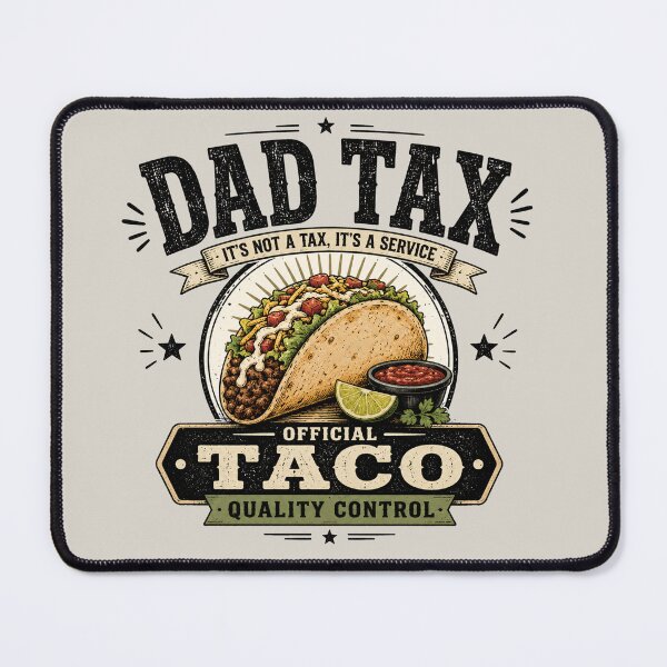Item preview, Dad Tax Taco Shirt | Official Taco Quality Control | Funny Taco Lover Dad Graphic Tee | Vintage Father's Day Gift designed and sold by Verycutethings.