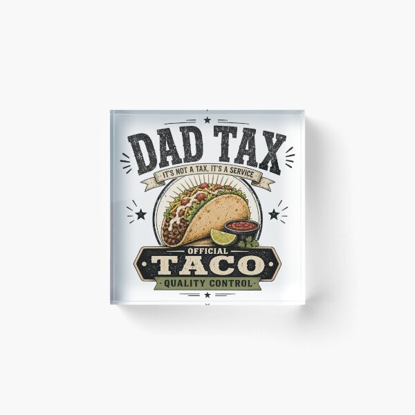 Item preview, Dad Tax Taco Shirt | Official Taco Quality Control | Funny Taco Lover Dad Graphic Tee | Vintage Father's Day Gift designed and sold by Verycutethings.
