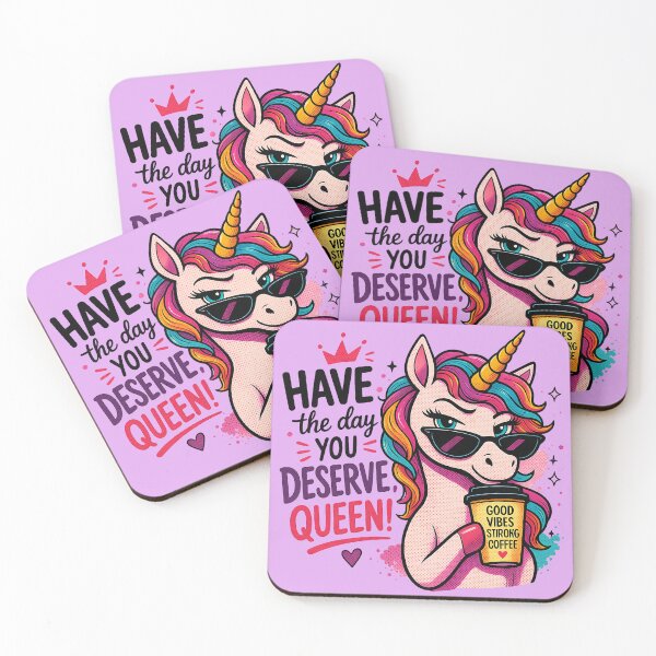 Item preview, Good Vibes Unicorn - Have The Day You Deserve, Queen! designed and sold by legendaryskins.