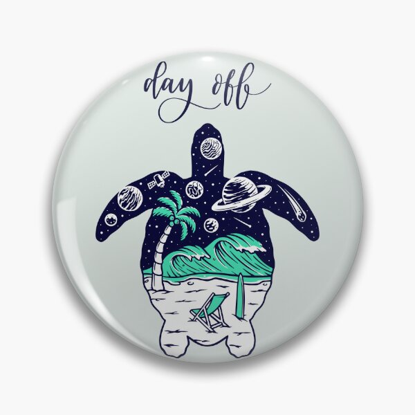 Item preview, Day Off Space Beach Turtle designed and sold by FanFest.
