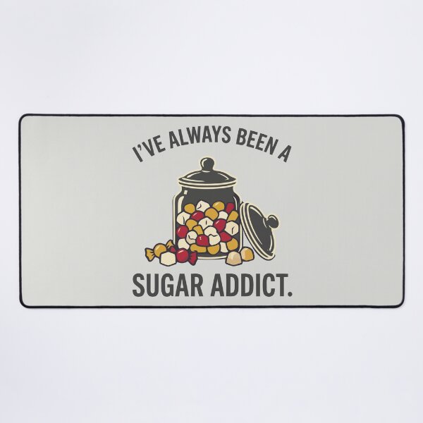 Item preview, Vintage Sugar Addict Candy Jar Sweet Tooth Retro Food Humour designed and sold by Amir Faysal.