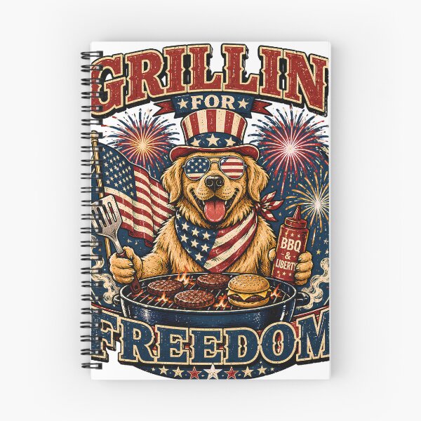 Item preview, Grillin For Freedom Golden Retriever designed and sold by Esu8y2.