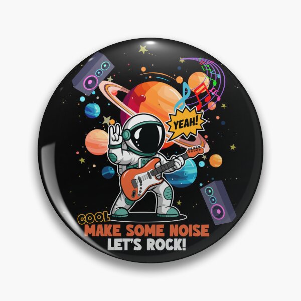 Item preview, Rock Star Astronaut Guitar Space Music Cartoon designed and sold by Szpaku desart .