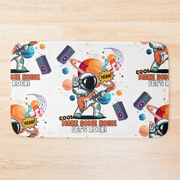 Item preview, Rock Star Astronaut Guitar Space Music Cartoon designed and sold by Szpaku desart .