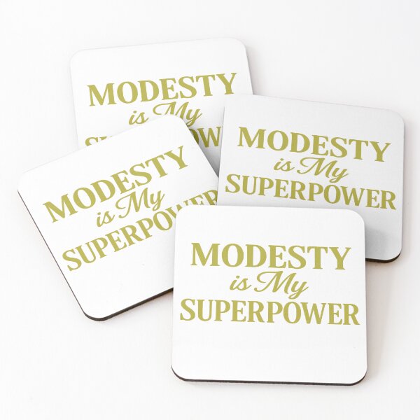 Item preview, “Modesty is My Superpower” golden typography design ✨. designed and sold by JOANNASKAH.