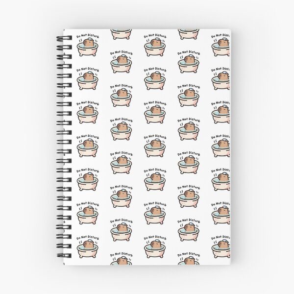 Item preview, Cute Sleepy Capybara Bath Funny Sticker designed and sold by HatemArtsSimple.