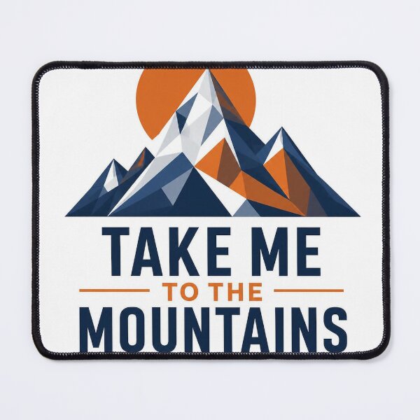 Item preview, Take Me To The Mountains | Modern Geometric Mountain Design designed and sold by Studio22design.