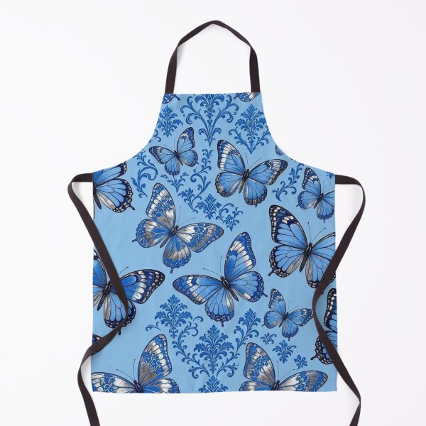 Item preview, Light Blue Butterflies & Damask designed and sold by DesignsByPrnces.