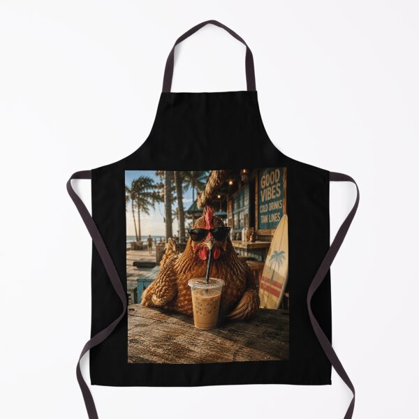 Item preview, Cool Chicken Drinking Iced Coffee | Funny Hen with Sunglasses | Chicken Lover Summer Design designed and sold by 76Valeria.