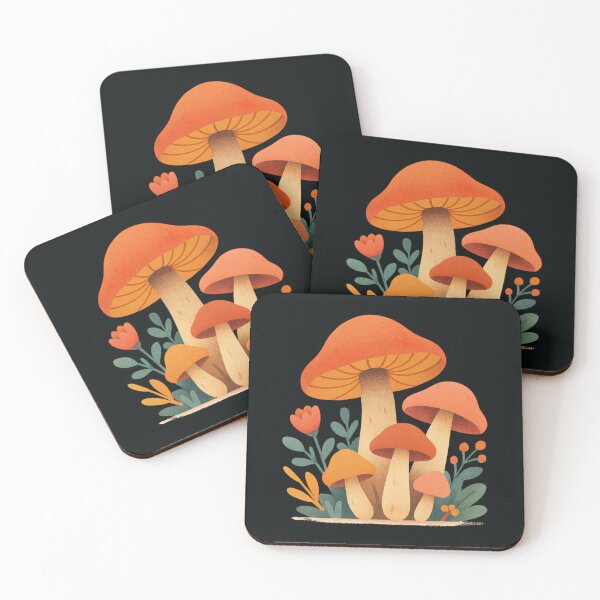Item preview, Whimsical Cottagecore Mushroom Forest Art designed and sold by Krishnacre8.