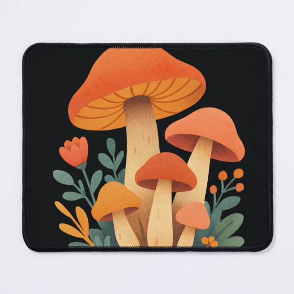 Item preview, Whimsical Cottagecore Mushroom Forest Art designed and sold by Krishnacre8.