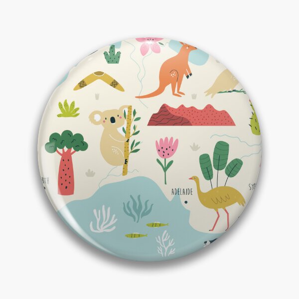 Item preview, Cute Kids Illustrated Map of Australia designed and sold by RiderSpoon.