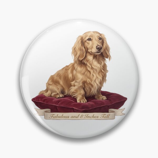 Item preview, Long Haired Dachshund Fine Art Elegant Dog Portrait Design designed and sold by jgoteiner.