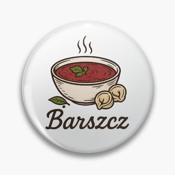 Item preview, Barszcz – Traditional Polish Beet Soup Rustic Illustration designed and sold by JOANNASKAH.