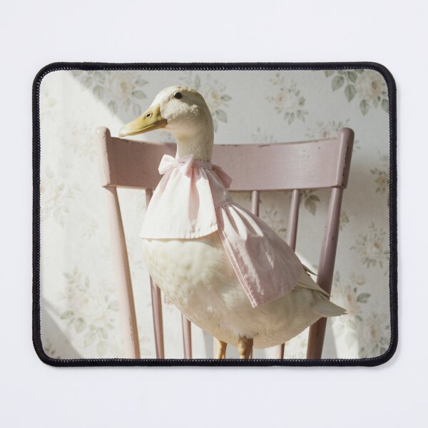 Item preview, Whimsical Duck Wall Art Cottagecore Animal Photography Vintage Farmhouse Print Farm Art Vintage Floral Soft Pastel Nursery Country Art designed and sold by Kzara Visual.