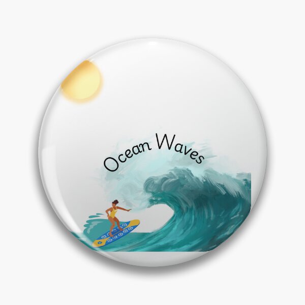 Item preview, Minimal Ocean Wave Coastal Summer Design designed and sold by Krishnacre8.