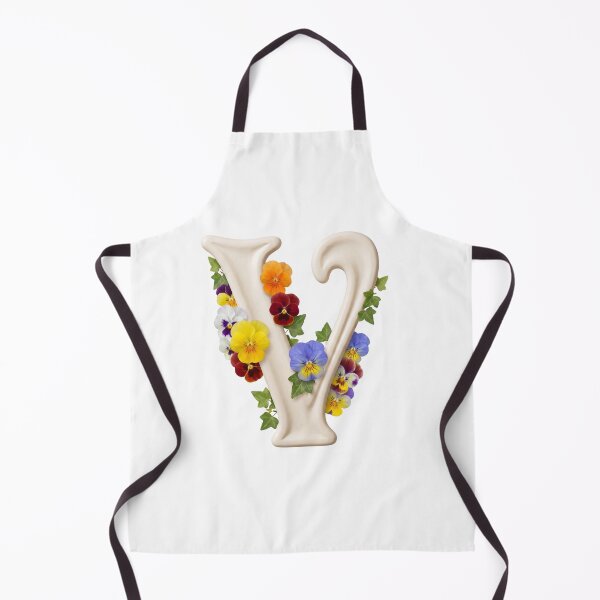 Item preview, Botanical Floral Letter V Monogram designed and sold by Helenaphotoart.