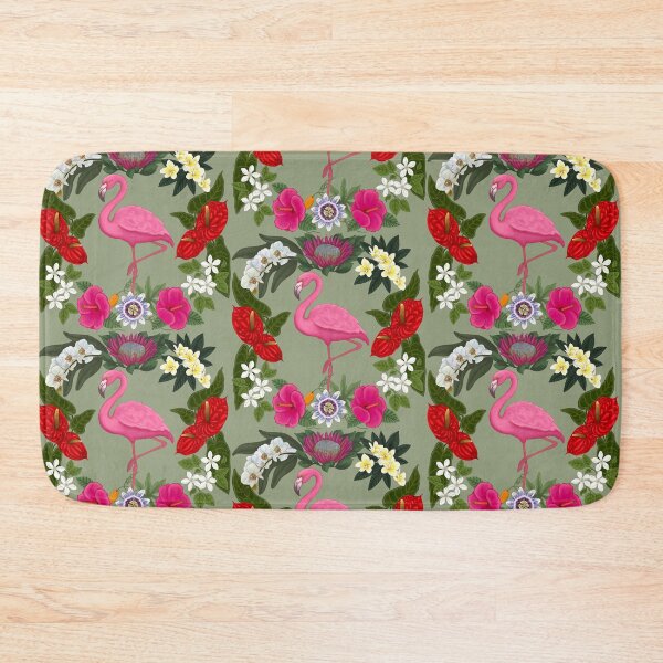 Item preview, Fabulous Flowers and Flamingos designed and sold by PaulaGaitleyArt.