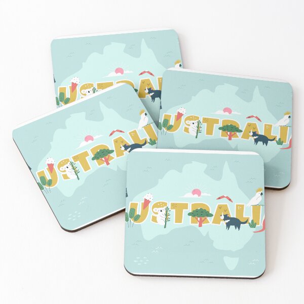 Item preview, Cute Australia Typography Animal Banner designed and sold by RiderSpoon.