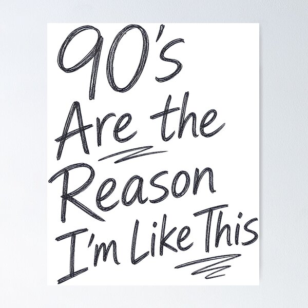 Item preview, Handwritten 90's Kid Confession designed and sold by CerealBoxInk.