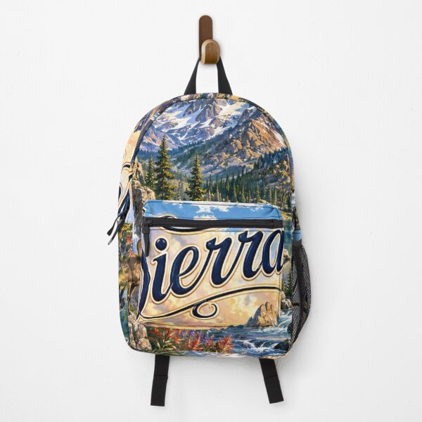Item preview, Sierra Nevada Mountain Landscape Painting | Vintage Nature Travel Art Design designed and sold by Fabrifrank.