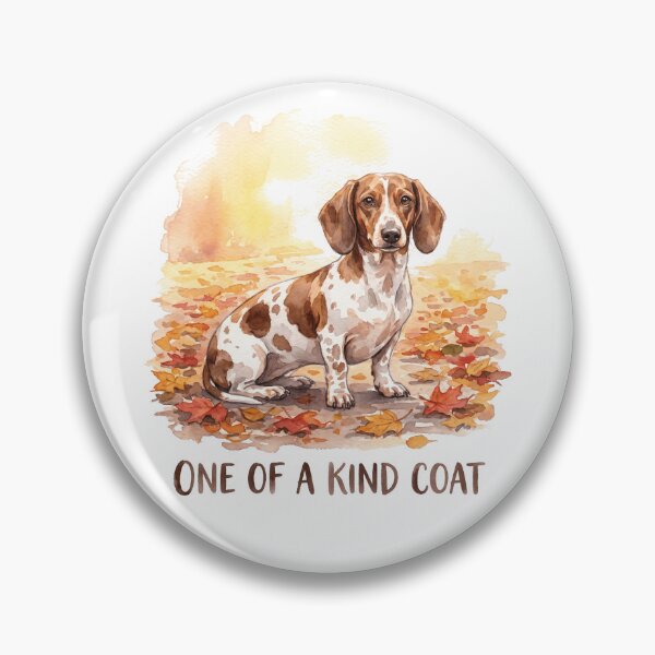 Item preview, Piebald Dachshund Fall Watercolor Art Print Design designed and sold by jgoteiner.