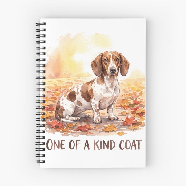 Item preview, Piebald Dachshund Fall Watercolor Art Print Design designed and sold by jgoteiner.