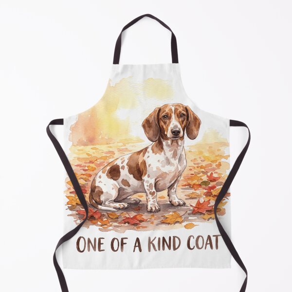 Item preview, Piebald Dachshund Fall Watercolor Art Print Design designed and sold by jgoteiner.