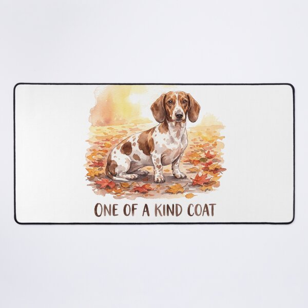 Item preview, Piebald Dachshund Fall Watercolor Art Print Design designed and sold by jgoteiner.