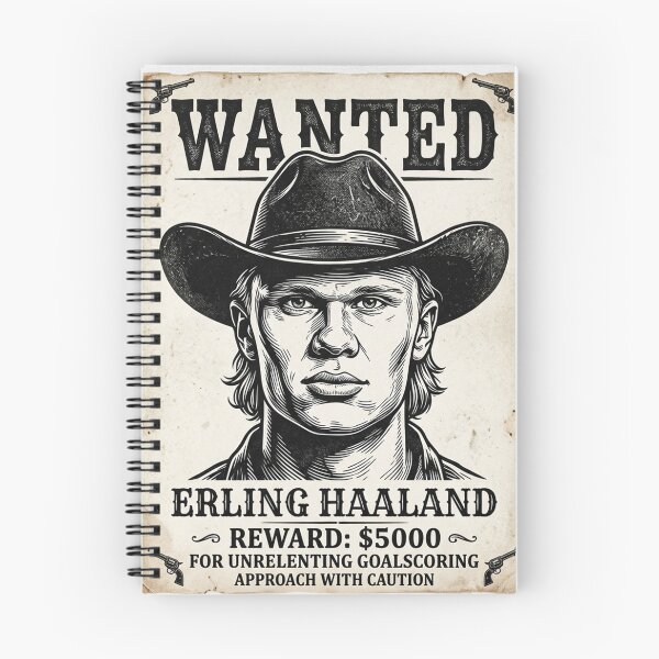 Item preview, Erling Haaland on Wester Wanted Poster designed and sold by Simplybe1.