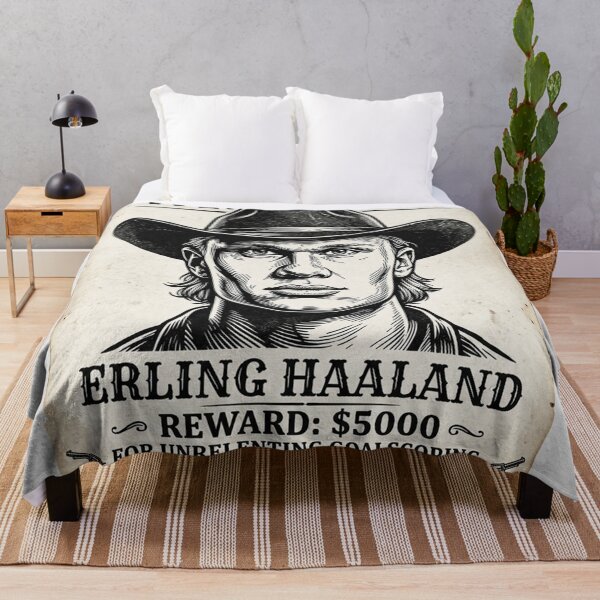 Item preview, Erling Haaland on Wester Wanted Poster designed and sold by Simplybe1.