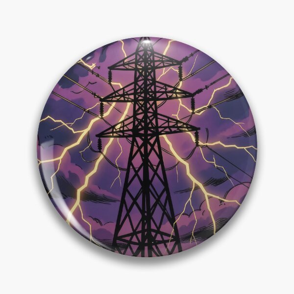 Item preview, Pylon Comic Book Art Purple Lightning designed and sold by pinkal.