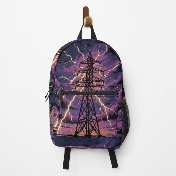 Item preview, Pylon Comic Book Art Purple Lightning designed and sold by pinkal.