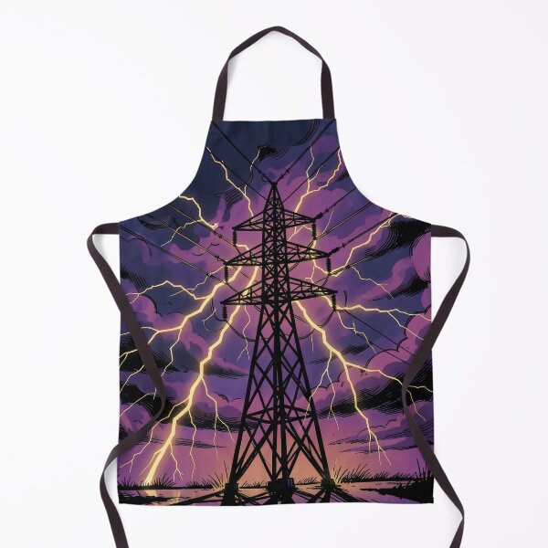 Item preview, Pylon Comic Book Art Purple Lightning designed and sold by pinkal.