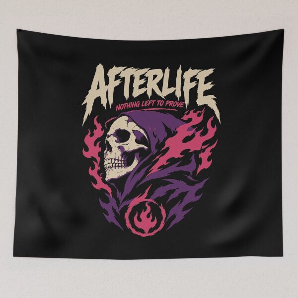 Item preview, Afterlife Grim Reaper Skull Design designed and sold by Looming Lines.
