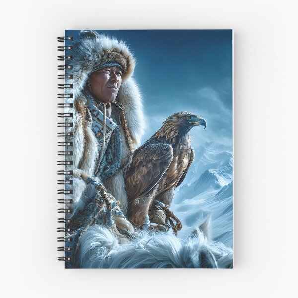 Item preview, Eagle Hunter in Majestic Snowy Mountains Scene designed and sold by Artessie.