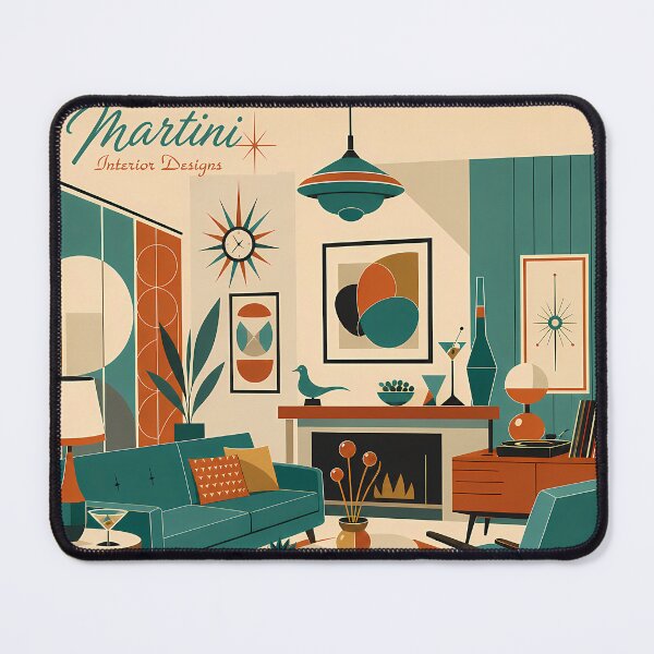 Item preview, Atomic Futuristic Martini Interior Designs Livingroom designed and sold by Lee Hiller Designs.