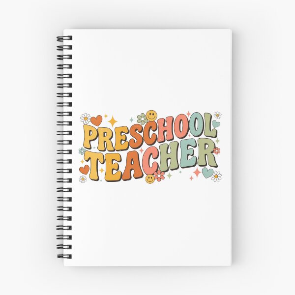Item preview, Retro Preschool Teacher Groovy Daisy Typography | Vintage Teacher Gift designed and sold by CoastalEmp.