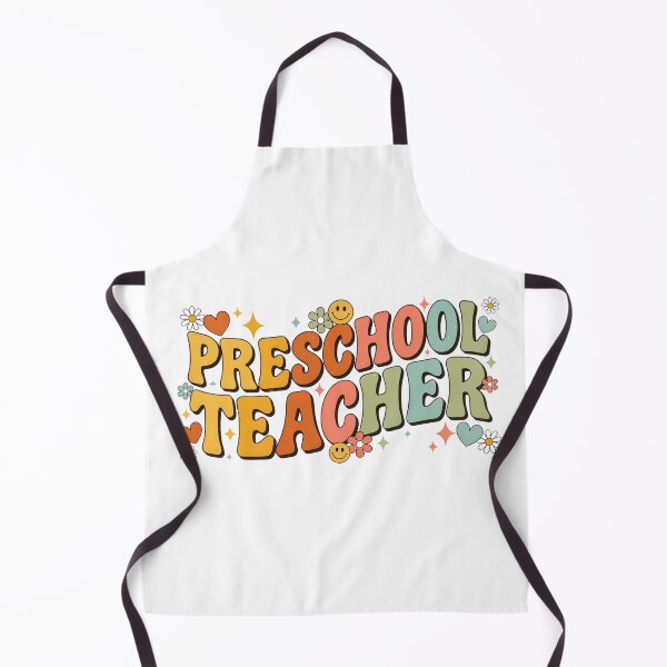 Artikelvorschau, Retro-Design für Vorschullehrerinnen: Groovy Daisy Typografie | Vintage-Geschenk für Lehrerinnen und Lehrer entworfen und verkauft von CoastalEmp.