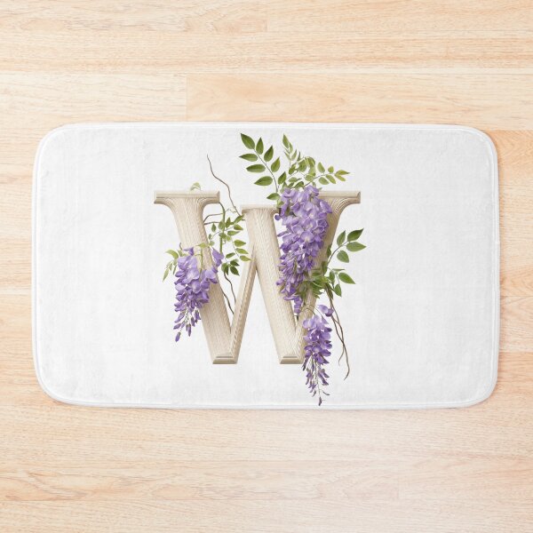 Item preview, Botanical Floral Letter W Monogram designed and sold by Helenaphotoart.