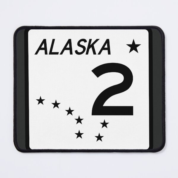 Aperçu de l'œuvre Route 2 de l'Alaska, route Richardson, route Steese, route Elliott créée et vendue par AlaskaExtreme.