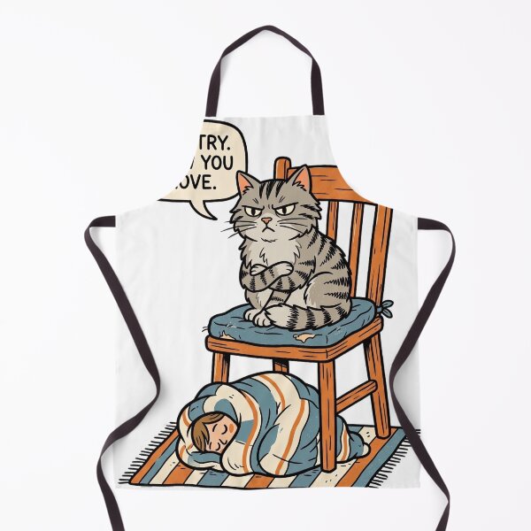 Item preview, Nice Try, I Saw You Move - Funny Cat Watching Sleeping Owner Humor Design designed and sold by Softbear Atelier.