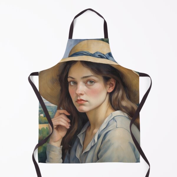 Item preview, Girl with Straw Hat Oil Painting designed and sold by GenesisArtis.