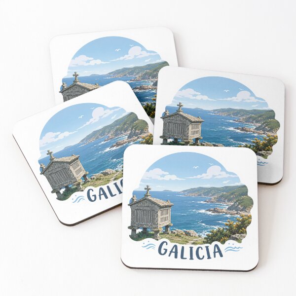 Item preview, Galicia Ocean Coast Sticker – Scenic Galician Seaside Landscape with Atlantic Coastal View designed and sold by CositaByEs.
