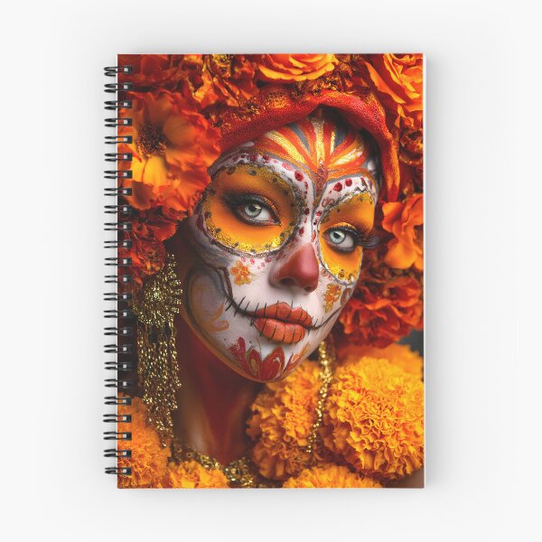 Item preview, Vibrant Face Art with Floral Headpiece and Colors designed and sold by Artessie.