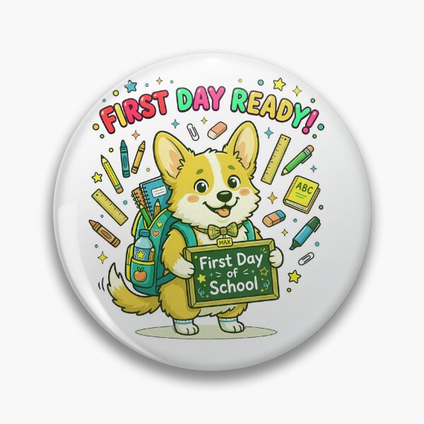 Item preview, Cute Corgi Back to School Ready Shirt, Funny Corgi School Supplies Apple Tee, Corgi Back to School Gift for Kids and Dog Lovers designed and sold by Wearable Canvas...