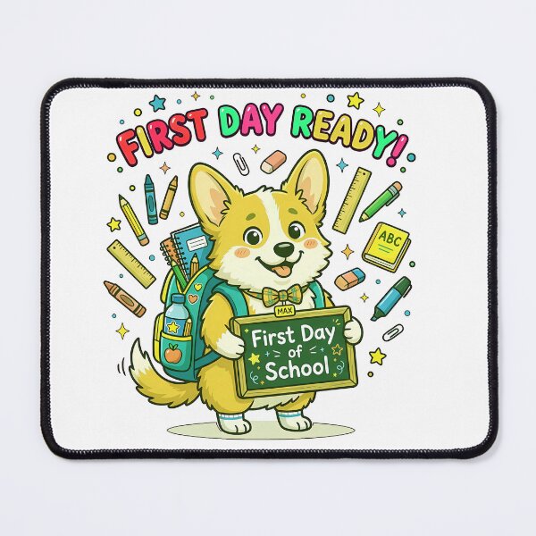 Item preview, Cute Corgi Back to School Ready Shirt, Funny Corgi School Supplies Apple Tee, Corgi Back to School Gift for Kids and Dog Lovers designed and sold by Wearable Canvas...