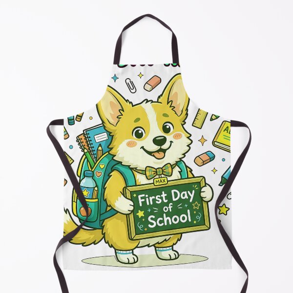 Item preview, Cute Corgi Back to School Ready Shirt, Funny Corgi School Supplies Apple Tee, Corgi Back to School Gift for Kids and Dog Lovers designed and sold by Wearable Canvas...